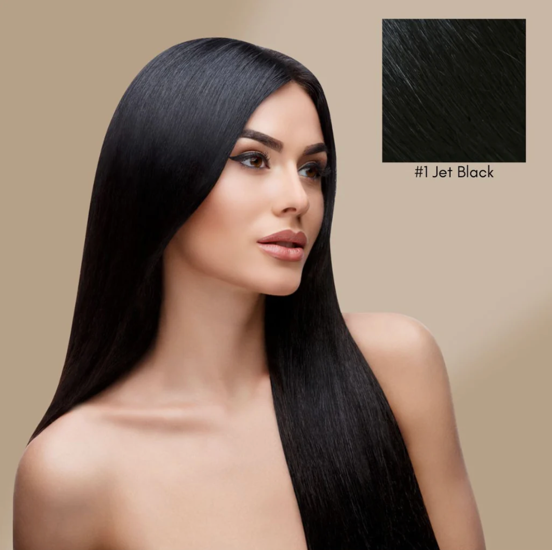 Clip N' Go Hair Extensions - Jet Black