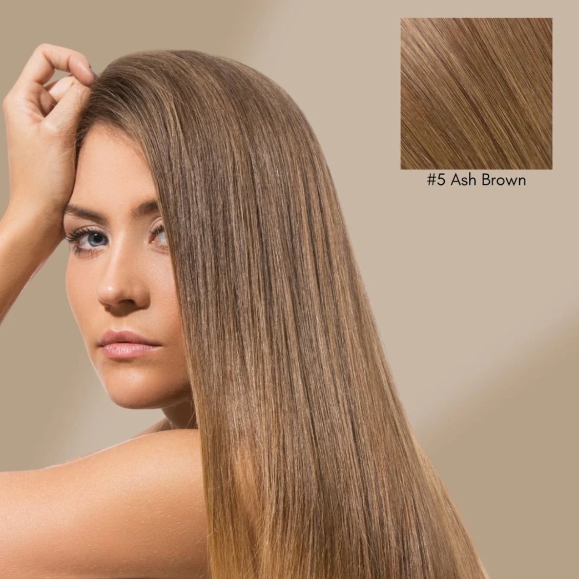 Clip N' Go Hair Extensions - Ash Brown