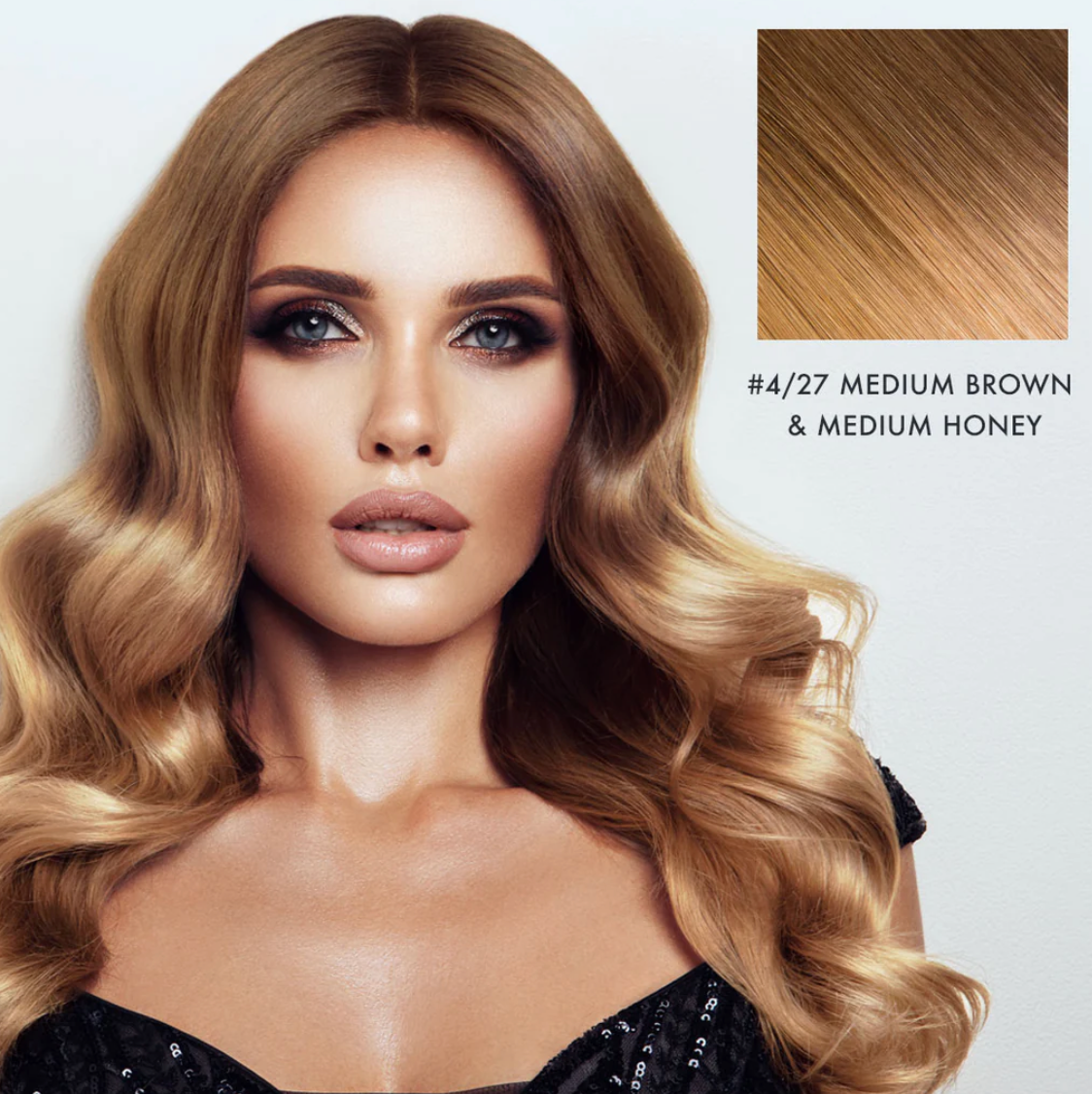 Clip N' Go Hair Extensions - Medium Brown & Medium Honey